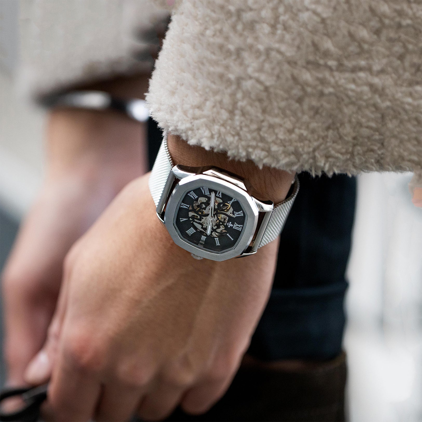 The Avalon Automatic Watch + Mesh Strap